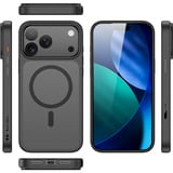 Nevox StyleShell INVISIO, Handyhülle schwarz, iPhone 17 Pro Max, kompatibel mit MagSafe