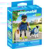 PLAYMOBIL 71740 My Life Jogger mit Border Collie, Konstruktionsspielzeug 