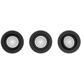 Philips Hue White & Color Ambiance Centura Einbauspot 3er-Pack, LED-Leuchte schwarz, rund