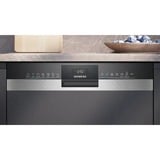 Siemens SN53ES22CE iQ300, Spülmaschine edelstahl (gebürstet)/schwarz, 60 cm, Home Connect