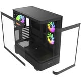 Thermaltake View 290 Black, Tower-Gehäuse schwarz, Tempered Glass x 2