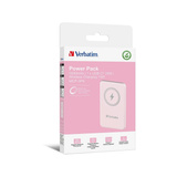 Verbatim Wireless Powerbank Charge 'n' Go 5.000mAh rosa, Qi, PD 3.0, Quick Charge 3.0