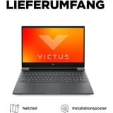 Victus by HP 16-s0155ng, Gaming-Notebook grau, AMD Ryzen 5 7640HS, NVIDIA GeForce RTX 4060, 16 GB DDR5, 512 GB (512 GB SSD), ohne Betriebssystem