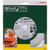 Bosch Diamanttrennscheibe Universal, Ø 180mm Bohrung 22,23mm