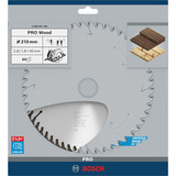 Bosch PRO Wood Kreissägeblatt, Ø 210mm, 60Z Bohrung 30mm, für Handkreissägen