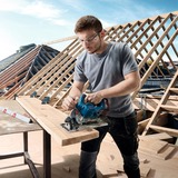 Bosch Professional Akku-Handkreissäge GKS 18V-57-2 Professional blau/schwarz, 2x Li-Ion Akku ProCORE18V 5,5Ah, in L-BOXX