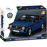 COBI Volkswagen Golf Cabriolet, Konstruktionsspielzeug blau, Maßstab: 1:12