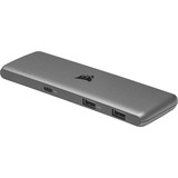 Corsair USB100 Expansion Hub 7Port, USB-Hub grau