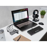 Corsair USB100 Expansion Hub 7Port, USB-Hub grau
