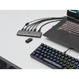 Corsair USB100 Expansion Hub 7Port, USB-Hub grau