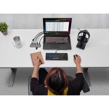 Corsair USB100 Expansion Hub 7Port, USB-Hub grau