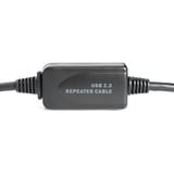 Digitus Aktives USB 2.0 Verlängerungskabel, 20 Meter schwarz, Repeater Kabel