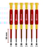 EINHELL Präzisions-Schraubendreher Set VDE, 6-teilig rot/gelb
