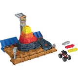 Hot Wheels Monster Trucks Arena World Main Event: Bone Shaker’s Ultimate Crush Yard, Rennbahn inkl. 4 Spielzeugautos