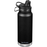 Klean Kanteen Trinkflasche TKWide VI vakuumisoliert, 946ml schwarz (matt), mit schwarzer Chug Cap