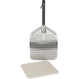 Ninja Artisan Outdoor-Elektro-Pizzaofen und Heißluftfritteuse MO201EU grau/edelstahl, 1.760 Watt, für Pizzen bis ca. Ø 30cm