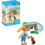 PLAYMOBIL 71746 My Life Junge mit Meerschweinchen, Konstruktionsspielzeug 