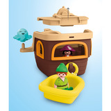 PLAYMOBIL 71769 Junior & Disney: Peter Pans Piratenschiff mit Wasserspritzspaß, Konstruktionsspielzeug 