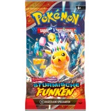  Pokémon-TCG: Karmesin & Purpur – Stürmische Funken - Booster Display, Sammelkarten 