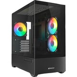 Sharkoon MK6 RGB Generalüberholt, Tower-Gehäuse schwarz, Tempered Glass x 2