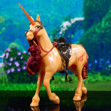 Spin Master Unicorn Academy - Einhorn Cinder, Spielfigur 28 cm groß, mit echter Mähne und Schweif, abnehmbarem Zaumzeug, Sattel und Bürste