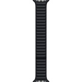 Apple Lederarmband mit Endstück, Uhrenarmband schwarz, S/M, 41 mm