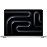 Apple MacBook Pro (14") 2023, Notebook silber, M3 Pro 14-Core GPU, MacOS, Deutsch, 120 Hz Display, 512 GB SSD