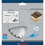 Bosch PRO Wood cordless Kreissägeblatt, Ø 140mm, 24Z Bohrung 20mm, für Akku-Handkreissägen