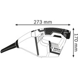 Bosch Professional GAS 12V / 10,8V-LI Professional, Handstaubsauger blau, L-BOXX 102, ohne Akku und Ladegerät