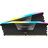 Corsair DIMM 32 GB DDR5-6000 (2x 16 GB) Dual-Kit, Arbeitsspeicher schwarz/grau, CMH32GX5M2B6000Z30K, Vengeance RGB, INTEL XMP, AMD EXPO