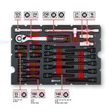 EINHELL E-Case Werkzeugkoffer KFZ, 121-teilig, Werkzeug-Set schwarz/rot, mit Werkzeug-Sortiment für Hobbyschrauber