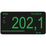 Hazet Elektronisches Drehmoment-Prüfgerät (7901E), Messgerät blau/schwarz, 10 – 350 Nm, 1/2 Zoll Vierkant