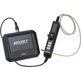 Hazet HD Touch Screen Endoskop Satz mit Schwenk-Sonde 180°, D 3,9 mm, 5 teilig, Inspektionskamera schwarz, HD-Kamera, SD-Karte 64 GB