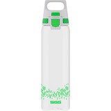 SIGG Trinkflasche Total Clear One MyPlanet "Green" 0,75L transparent/hellgrün, Ein-Hand-Verschluss ONE