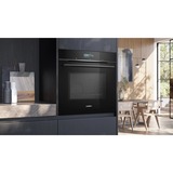 Siemens HM736GAB1 IQ700, Backofen schwarz, mit Mikrowellenfunktion, 60 cm, Home Connect