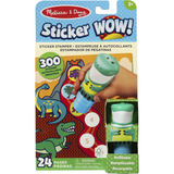 Spin Master Melissa & Doug - Sticker WOW! Dinosaurier Aufkleberstempel & Block, Basteln 
