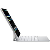 Apple Magic Keyboard für 11" iPad Pro (M4), Tastatur weiß, US-Layout, Scherenmechanik