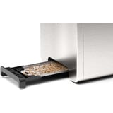 Bosch Home Kompakt-Toaster DesignLine TAT4P420DE edelstahl/schwarz, 970 Watt, für 2 Scheiben Toast