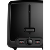 Bosch Kompakt-Toaster DesignLine TAT4P420DE edelstahl/schwarz, 970 Watt, für 2 Scheiben Toast