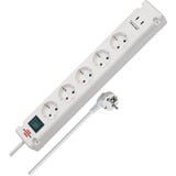 Brennenstuhl Bremounta Steckdosenleiste 5-fach, 2x USB-C weiß, 3 Meter Kabel, 2x USB, mit Sicherheitsschalter