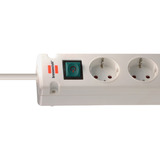 Brennenstuhl Bremounta Steckdosenleiste 5-fach, 2x USB-C weiß, 3 Meter Kabel, 2x USB, mit Sicherheitsschalter