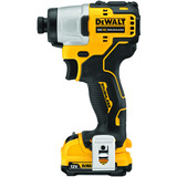 DEWALT Akku-Schlagschrauber DCF801D2, 12Volt, 1/4" gelb/schwarz, 2x Li-Ionen Akku 2,0Ah, in T STAK-Box