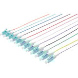 Digitus Durchgefärbte LC Simplex OM3 Pigtails, Kabel mehrfarbig, 12 Stück