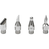 Dremel VersaTip Zubehörset für Brandmalerei (204), Lötkolben silber, 4 Stück