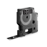 Dymo D1 ORIGINAL Schriftband, weiß auf schwarz, 12mm x 7m S0720610  