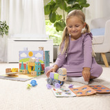 Spin Master Melissa & Doug - Blockables Stadt Spielset, Konstruktionsspielzeug 