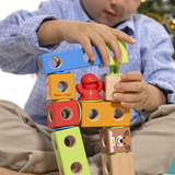 Spin Master Melissa & Doug - Blockables Stadt Spielset, Konstruktionsspielzeug 