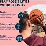 HUDORA Basketballständer Start 305, Fitnessgerät rot/schwarz