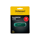 Intenso Rainbow Line 8 GB, USB-Stick grün