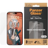 PanzerGlass Displayschutz Classic Fit, Schutzfolie transparent, iPhone 15 Plus